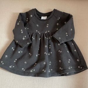 Zara Baby Floral Sweatshirt Dress